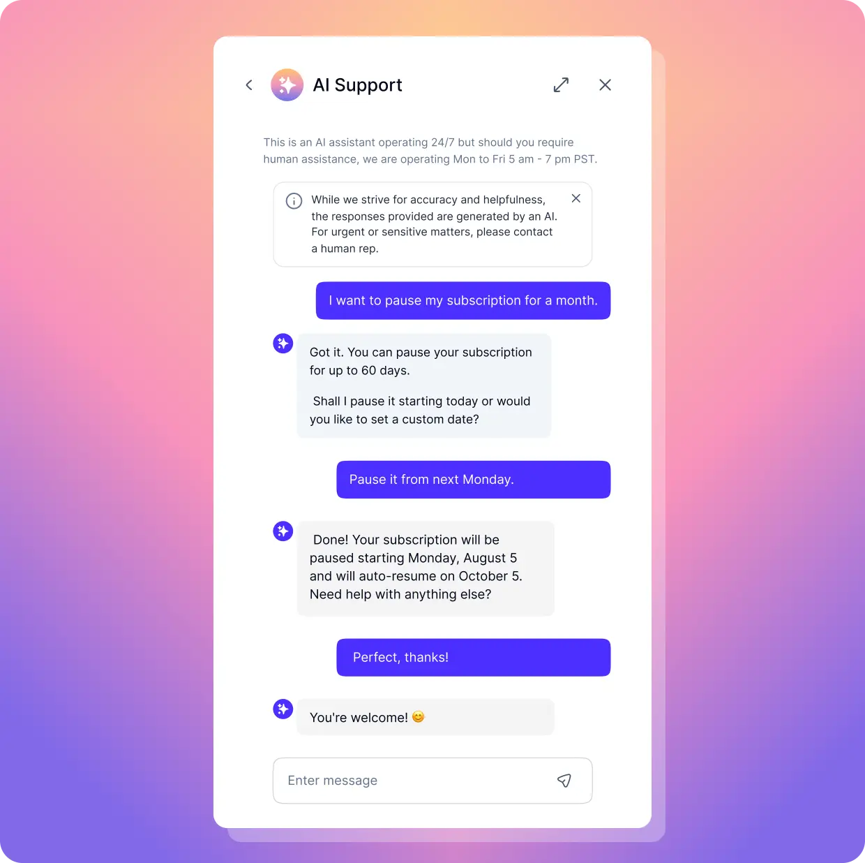 Transactional support